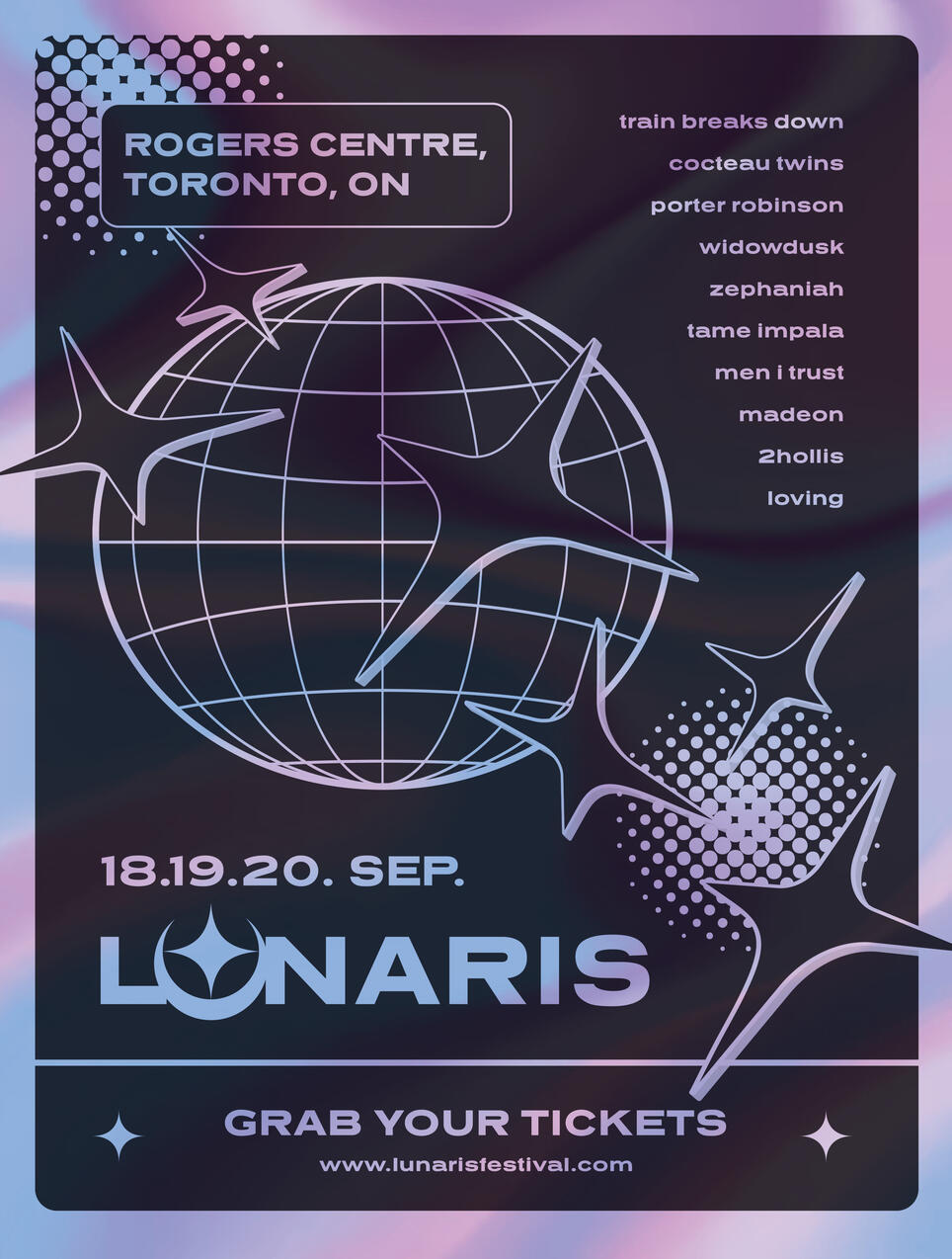Fictional music festival poster